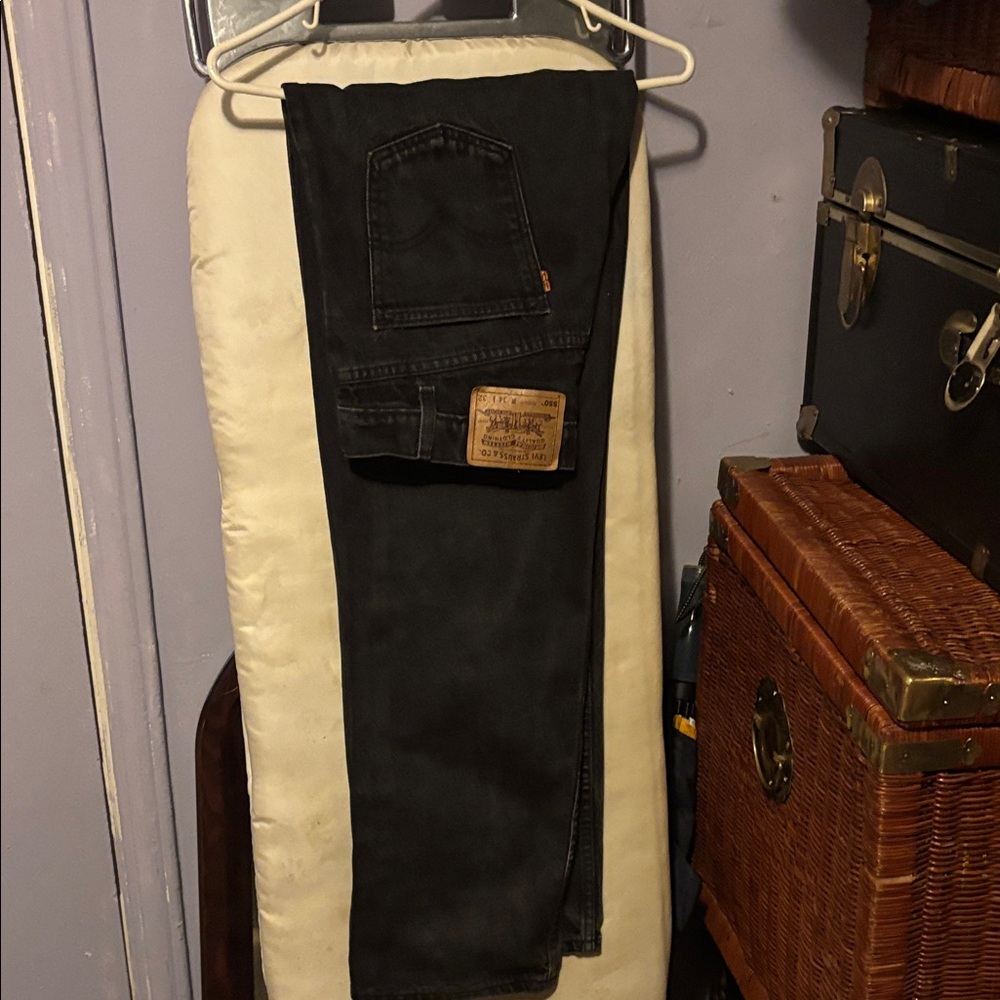 Levi's Classic Black Jeans-vintage orange tab Levi’s Black 34-32 80’s